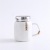New Mirror Ceramic Mug with Lid Creative Golden English Letters Insulated Mug Coffee Cup Factory Wholesale