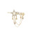 Girl Headdress Tassel Hairpin Bang Side Clip Side XINGX Hairpin Frog Buckle Head Clip Clip