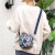 Crossbody Small Bag Women's Mini Shoulder Bag Middle-Aged and Elderly Mother Bag Canvas Personalized Mobile Phone Bag Coin Purse Small Cloth Bag