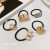 Simple Personality European and American Metal Wire Drawing Craft Fashion Hair Rope Head Rope Rubber Band