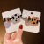 Rubber Band Women's Hair Tie Polka Dot Square Head Rope Headdress Cute Mori Style All-Matching Hair Rope Leather Case