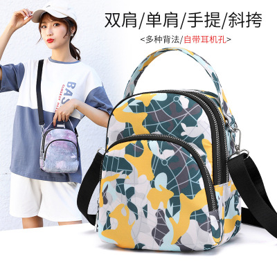 Foreign Trade Wholesale Mobile Phone Bag for Women 2020 New Korean Style Versatile Nylon Bag Lightweight Shopping Shoulder Messenger Bag