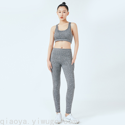 Yoga Clothes Women's Fashion Spring Bra New Internet Celebrity Gym Sports Suit Professional High-End Running Outfit
