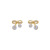 Sterling Silver Needle Zircon Pearl Earrings Fashion Bowknot Retro Stud Earrings Design Earrings Korean Earrings