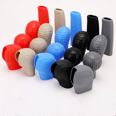 Universal Silicone round Head Gear Cover Oval Gear Shift Knob Cover Automatic Wave Gear Shift Head Cover Car Gear Head Protective Cover