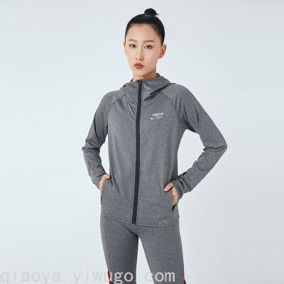 Coat Women's Fitness Yoga Wear Jacket Sports Sweater Cardigan Spring Baseball Uniform Zip-up Shirt Quick-Drying