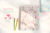 Spot Goods Korean Stationery Floral 5 Grid 6 into Fresh Material Storage Folder Test Paper Clip File Holder File Wholesale
