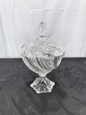 Crystal Glass Vase Silk Road Series Ship Type Fruit Plate Wholesale Transparent Fruit Plate