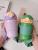 Simple Ins Macaron Thermos Cup Preppy Girly Bounce Cover Water Cup Chubby Cup Portable Lanyard Strap Thermos Cup