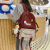 Foreign Trade Schoolbag Female Junior High School Student Middle School Student Cute Japanese Style High School Primary School Student Wine Red Backpack Ins