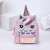 Foreign Trade New Unicorn Backpack Cartoon Cute Chest Bag Transparent Bag Kindergarten Backpack Trendy Crossbody Bag