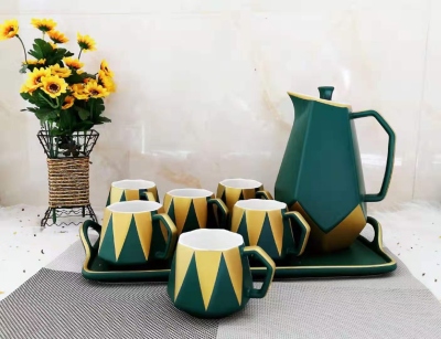New Creative Coffee Cup and Pot Set Home Department Store