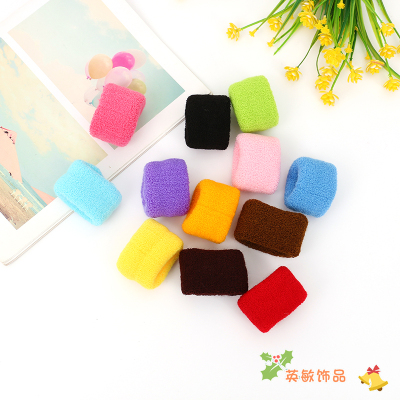 Thick Head Rope Women's Korean-Style Cute Colorful Small Rubber Band Korean Ins Internet Celebrity Hair Accessories Simple Hair Ties/Hair Bands Hair Ring