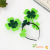 Factory in Stock Four-Leaf Clover Green Cartoon Girl Hair Accessories Hair Hoop High Quality Head Buckle Headband Minnie Hairpin Wholesale