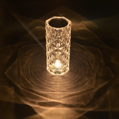 Italian Diamond Crystal Lamp Rose Crystal Lamp