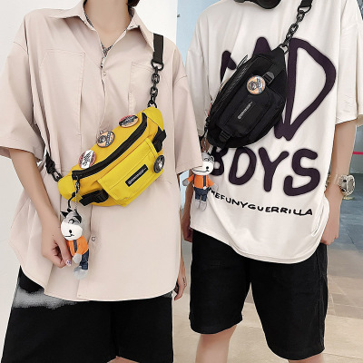 Foreign Trade New Men Fashion Brands Mini Backpack Waist Bag Small Shoulder Bag Japanese Shoulder Bag Casual Cool Chest Bag Wholesale