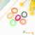 Colorful Rubber Band Children's Carrying Strap Rainbow Rubber Band Braided Rope Hair Band Striped Firm Headband Set Wholesale