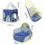Children's Tent Indoor Toy Play House Space Capsule Mongolian Bag Three-Piece Set Boys and Girls Castle Foldable