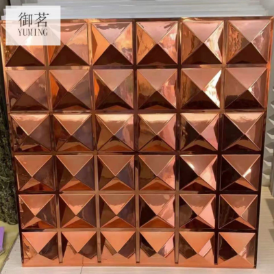 3D Wall Panel Indoor and Outdoor Electroplating PVC Three-Dimensional Housing Background Wall Decoration