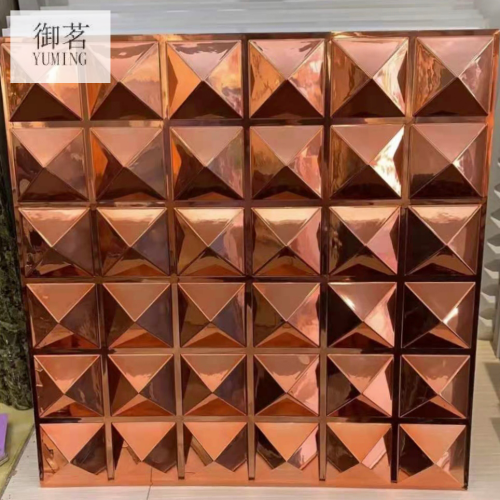 3D Wall Panel Indoor and Outdoor Electroplating PVC 3D Version House Background Wall Decoration