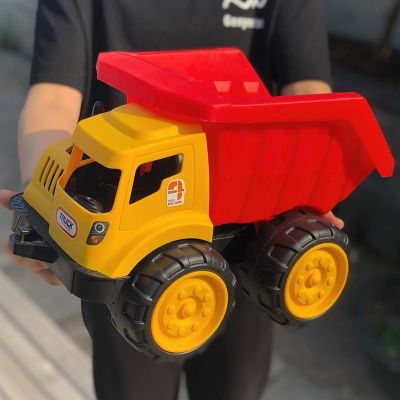Factory Direct Sales Drop-Resistant Engineering Car Toys Set Thickened Large Excavator Children's Toy Car Boy Beach Play