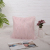 Cross-Border Light Luxury Pillow Cover Long Wool Silver Silk Living Room Bedroom Sofa Car Cushion Modern Minimalist Backrest Ins