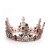 Vintage Queen Baroque Crown Cake Ornaments Decorative Bride Headdress Accessories Black Plastic round Crown Accessories