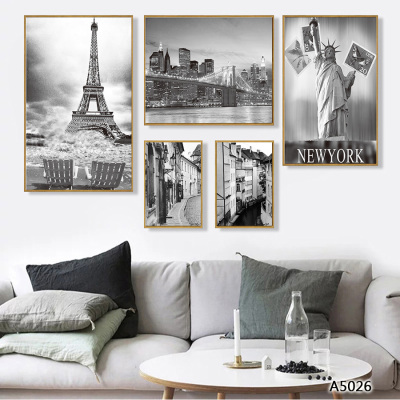 Landscape Oil Painting and Mural Decorative Painting Photo Frame Cloth Painting Decorative Calligraphy and Painting Hanging Painting Abstract Sofa Bedside