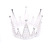 Bridal Wedding Dress Wedding Triangle Crown Rhinestone European and American Dress Golden Baroque Headdress Stage Performance Hair Accessories