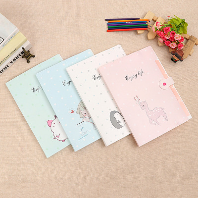 A4 Cute Cartoon Organ Bag Student Waterproof Multi-Layer Organ Organ Folder Large Capacity Test Paper Material File Bag