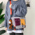 INS Nylon Bag Women's 2021 New Color Matching Students' Crossbody Bag Men's Fashion Small Bag Korean Style Shoulder Bag
