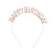 Europe and America Cross Border Alloy Rhinestone Headband Happy Birthday Headband Ins Letter Party Hair Accessories