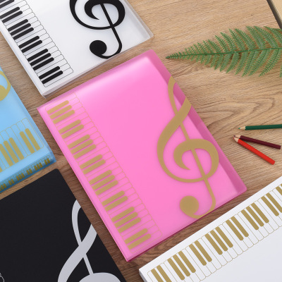 Music Score Book Clip A4 Data Music Score Folder Staff Clip Piano Score Clip 80 Pages Insert Folder