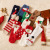 INS Trendy Christmas Coral Fleece Socks Gift Box Christmas Gift Thickened Cartoon Sleeping Socks Cross-Border Delivery