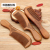 Factory Direct Sales Natural Log Old Mahogany Comb Double-Sided Carving Handle Comb