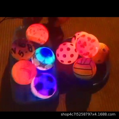 New Luminous Toy Football Flash Basketball Pat Ball Luminous Children Toy Ball Stall Toy Supply Spot