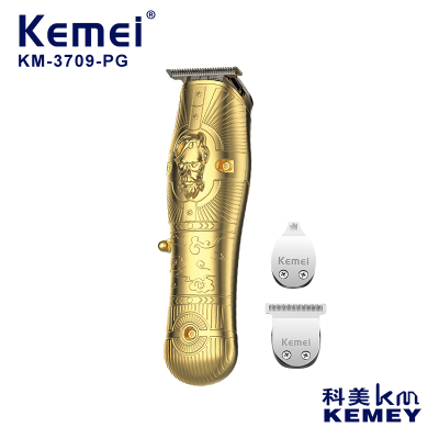 Exclusive for Cross-Border Kemei Small Trimmer KM-3709-PG Multi-Functional Oil Head Carving Scissors Hair Clipper