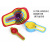 DIY Color Plastic Measuring Spoon with Scale 6-Piece Set Measuring Spoon and Measuring Cup Baking Tool