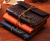 A6 Leather Cover Loose Spiral Notebook Leaves Notebook Strap Notepad Portable Book Travel Journal Book Business Records