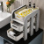 New Kitchen Floor Multi-Layer Storage Basket Trolley Movable Shelves Storage Rack with Wheels Living Room and Bathroom