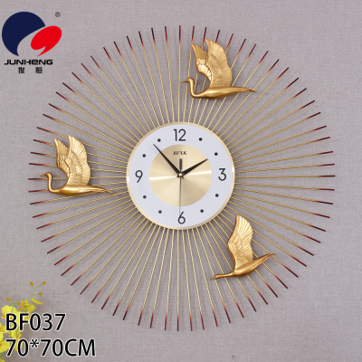 One Red Nordic Clock Wall Clock Living Room Creative Simple Elegant Fashion Home Clock Modern and Unique Mute Pocket Watch