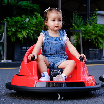 Children's Electric Car Bumper Car Baby Remote Control Four-Wheel Kids Novelty Intelligent Electric Light-Emitting Toy Car Stroller