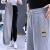 Waffle Velvet Sweatpants Women's Autumn and Winter Korean Casual Pants Loose Track Pants High Waist Thin Looking Jogger Pants Female Students