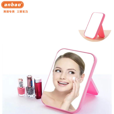 Desktop Portable Small Mirror Folding Vanity Mirror Desktop Portable Princess Mirror Wholesale Gift Advertising