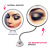 Cosmetic Mirror with Led 10 Times Magnification Usb Rechargeable Three-Color Upgrade Suction Cup Folding Cosmetic Mirror Cross-Border