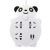 Creative Cartoon Little Bear Socket USB Porous Position Power Adapter Home Office with Switch with Wire Power Strip