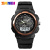 Skmei Double Display Sports Multi-Functional Men's Watch 3-Time Waterproof Luminous Pointer Electronic Watch reloj
