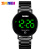 New Simple Fashion Led Touch Screen Men's Watch Skmei Skmei Waterproof Stainless Steel with Electronic Watch reloj