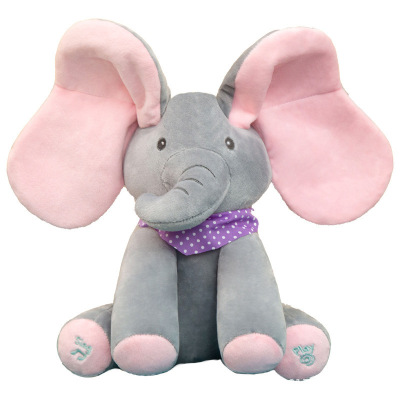 2021 Amazon new hot sale elephant singing toy fashion electric plush toy