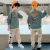 Boy's Hoody Overalls Suit 2021children's Fashion Korean Style Children's Pants Autumn Two-Piece Suit Fashion